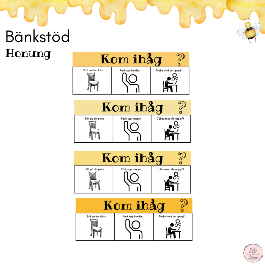 Honungspaket: Bänkstöd