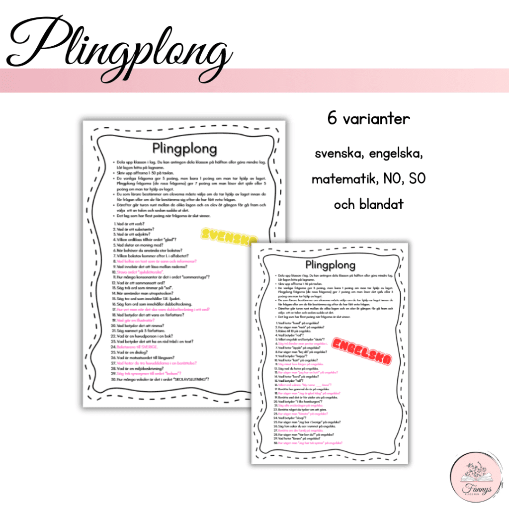 Plingplong- 6 varianter