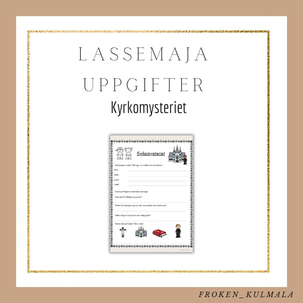 LasseMaja arbetsblad: Kyrkomysteriet