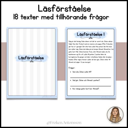Läsförståelsehäfte - nivå 3.