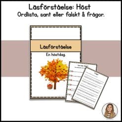 Läsförståelsehäfte - hösten