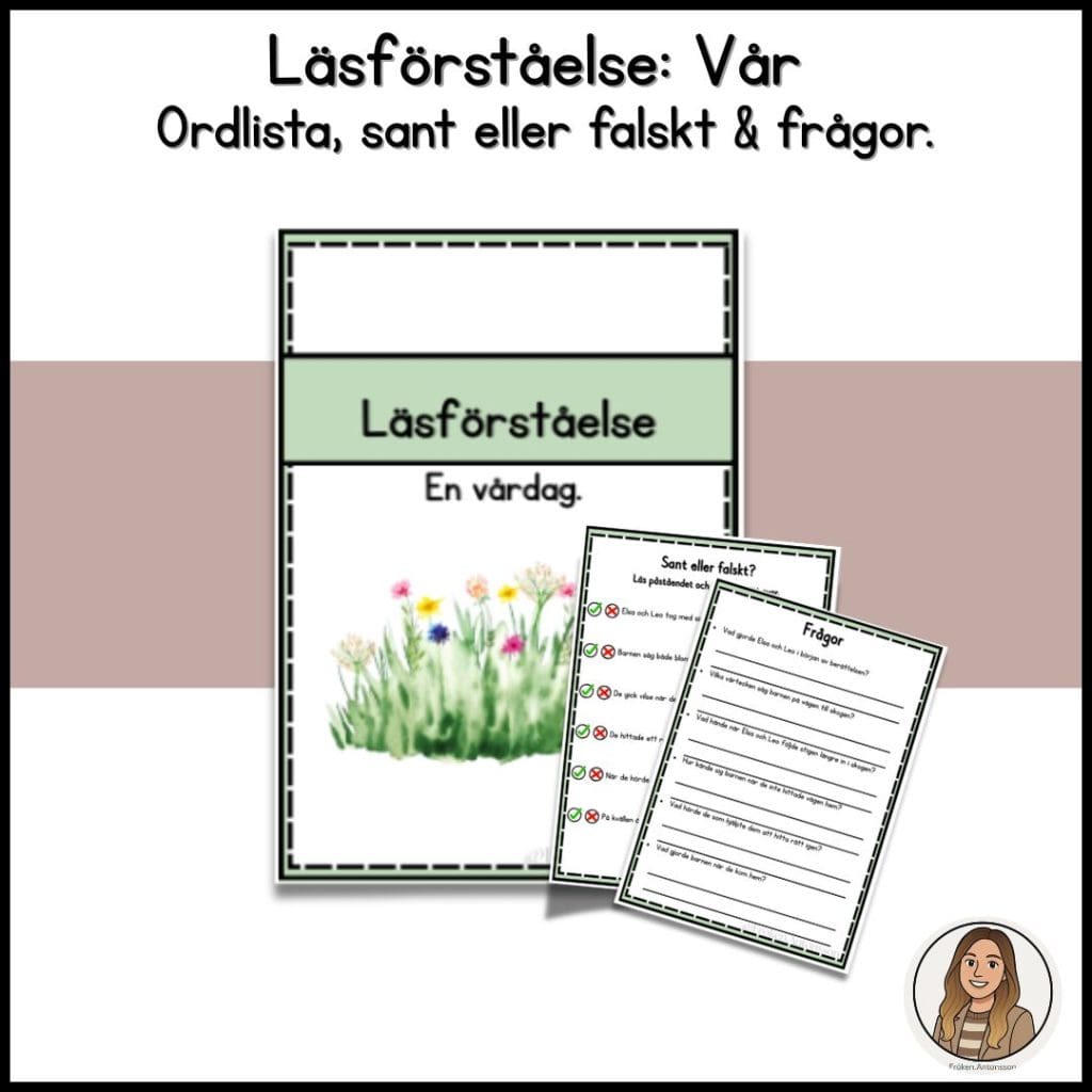 Läsförståelsehäfte – våren