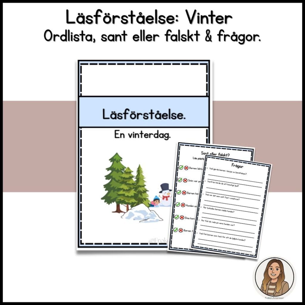 Läsförståelsehäfte – vinter