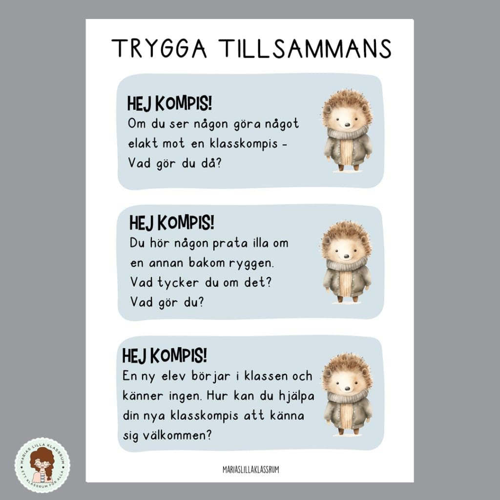 Trygga tillsammans – samtalskort om vänskap och gemenskap