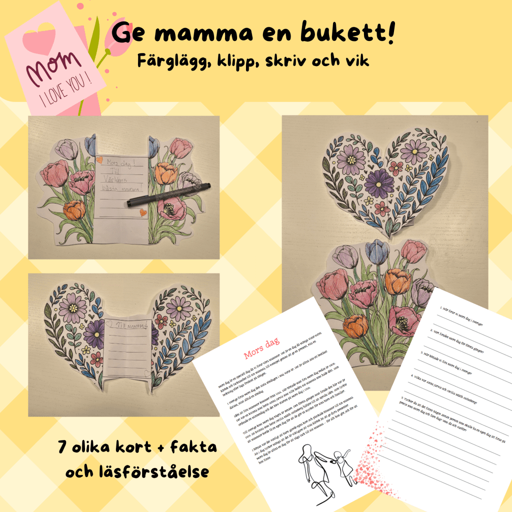 Mors dag – ge bort en bukett! Kort och läsförståelse