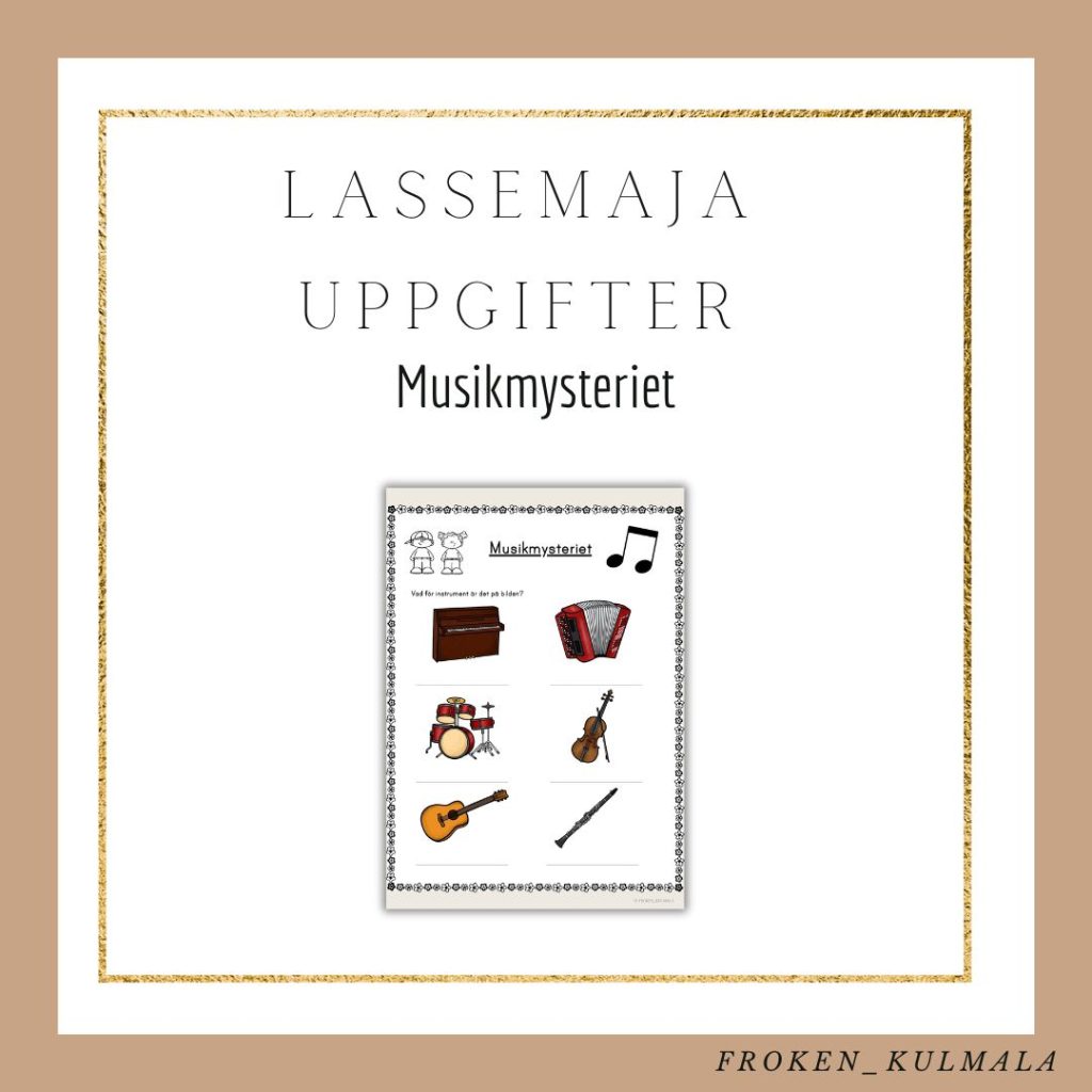 LasseMaja arbetsblad: Musikmysteriet