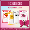 Pixelbilder med sommarkänsla, avbilda mönstret