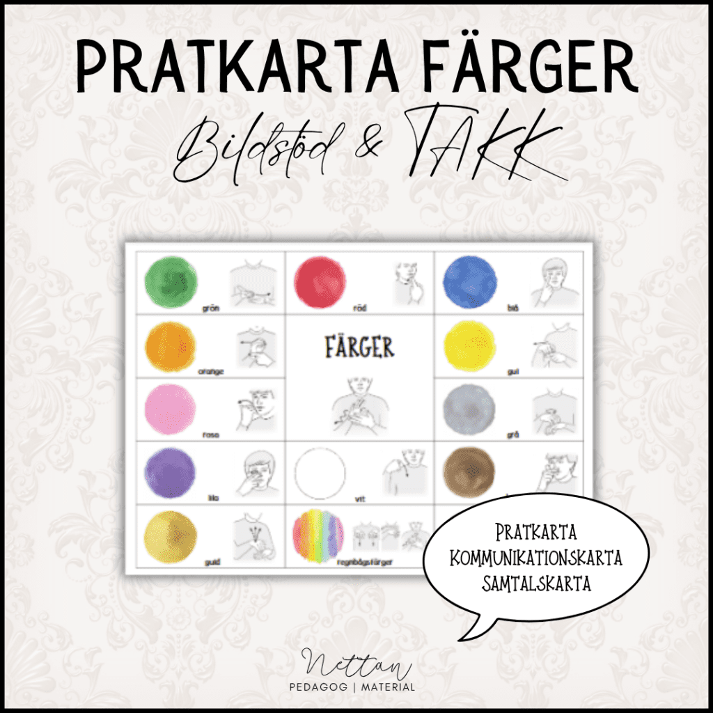 Pratkarta färger