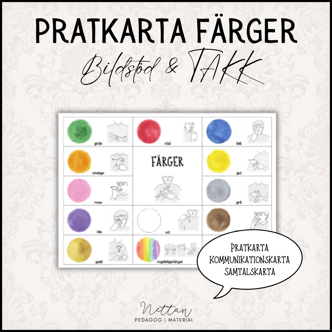 Pratkarta färger