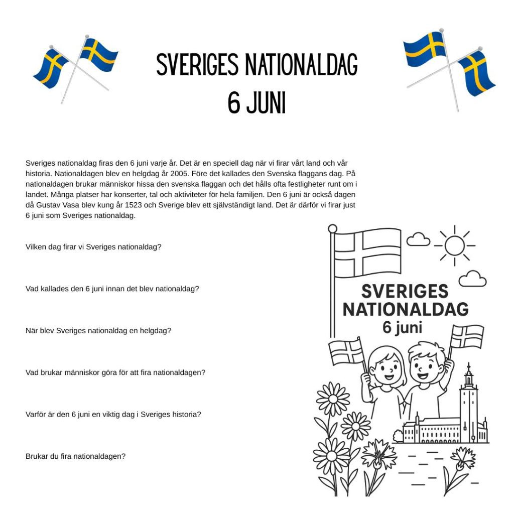 Fakta om Sveriges nationaldag