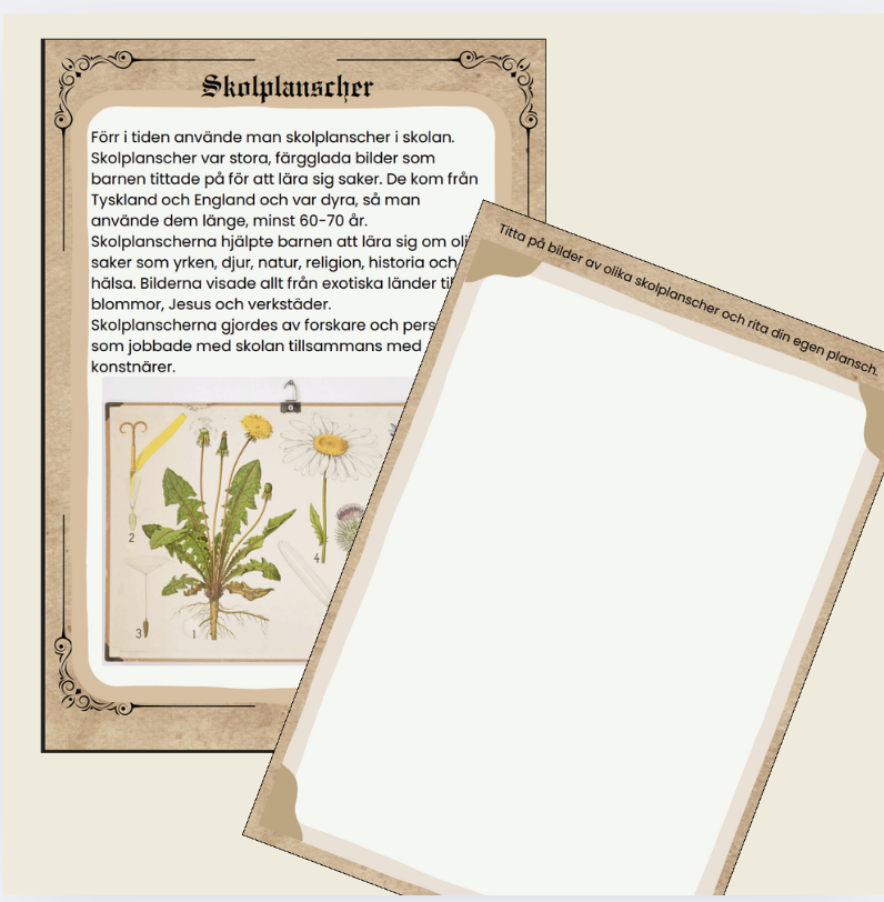 Skolan förr i tiden - En skoldag i början av 1900-talet