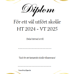 Stort paket med diplom ht 24 – vt 25 - bild 17