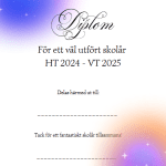 Stort paket med diplom ht 24 – vt 25 - bild 12