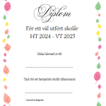 Stort paket med diplom ht 24 – vt 25 - bild 10