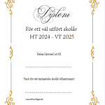 Stort paket med diplom ht 24 – vt 25 - bild 9