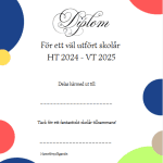 Stort paket med diplom ht 24 – vt 25 - bild 7