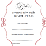 Stort paket med diplom ht 24 – vt 25 - bild 5
