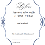 Stort paket med diplom ht 24 – vt 25 - bild 4