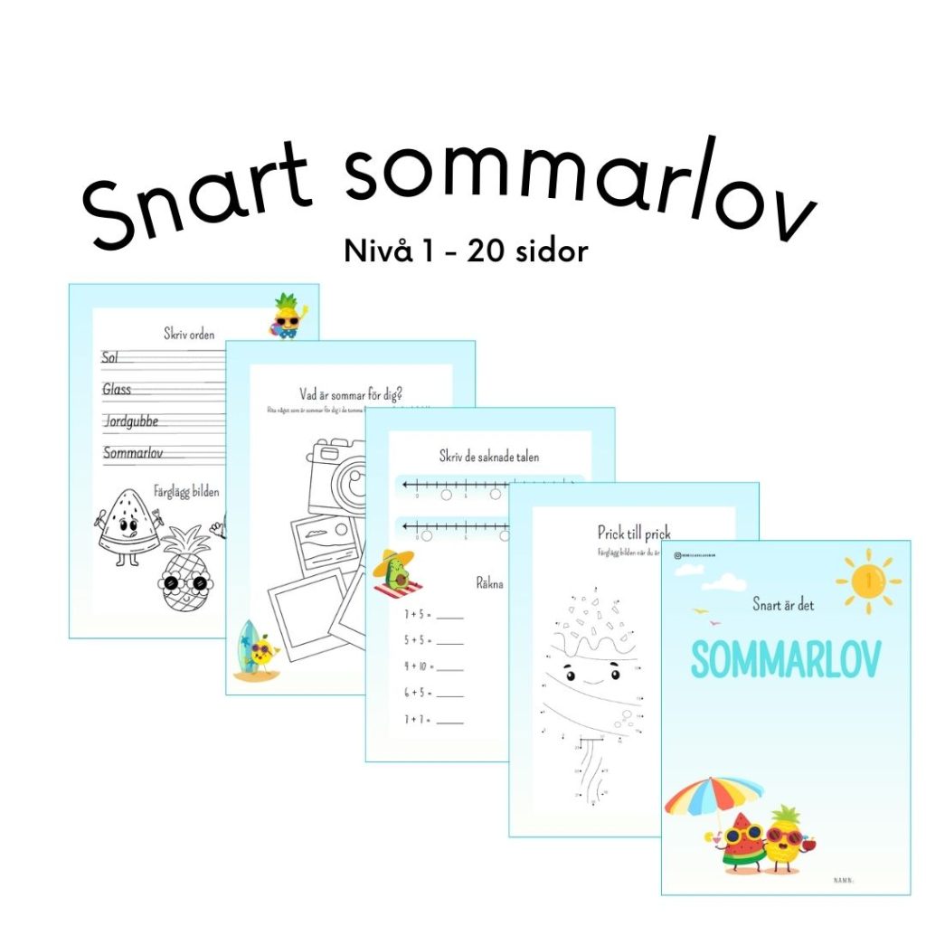 Snart är det sommarlov – nivå 1
