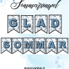 💙 Blåa klassrumsvimplar – somrig stämning med stil! 💙
