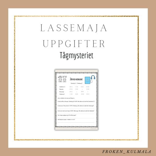 LasseMaja arbetsblad: Tågmysteriet