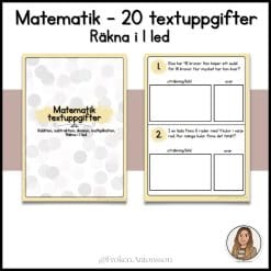 Textuppgifter - matematik - 4 räknesätt.