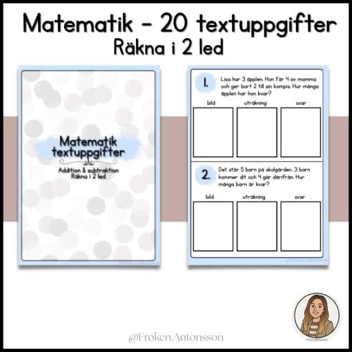 Textuppgifter - matematik - addition & subtraktion