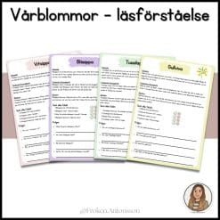 Vårblommor - läsförståelse