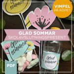 Skolavslutningspresenter: medalj, blomma, flasketikett, godispåse - bild 1