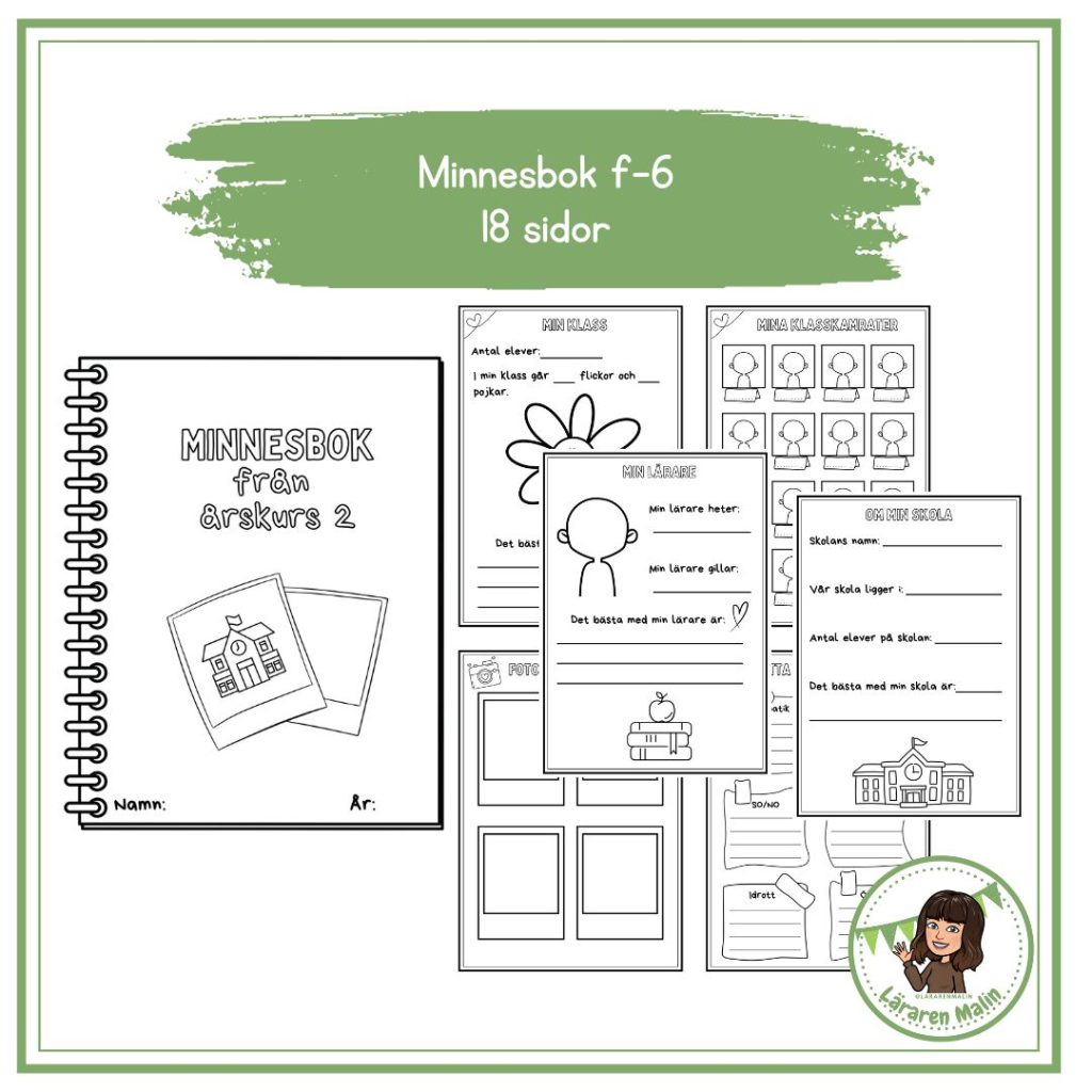 Minnesbok från läsåret (f-6)