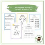 Morgonuppgifter maj- 25 - bild 1