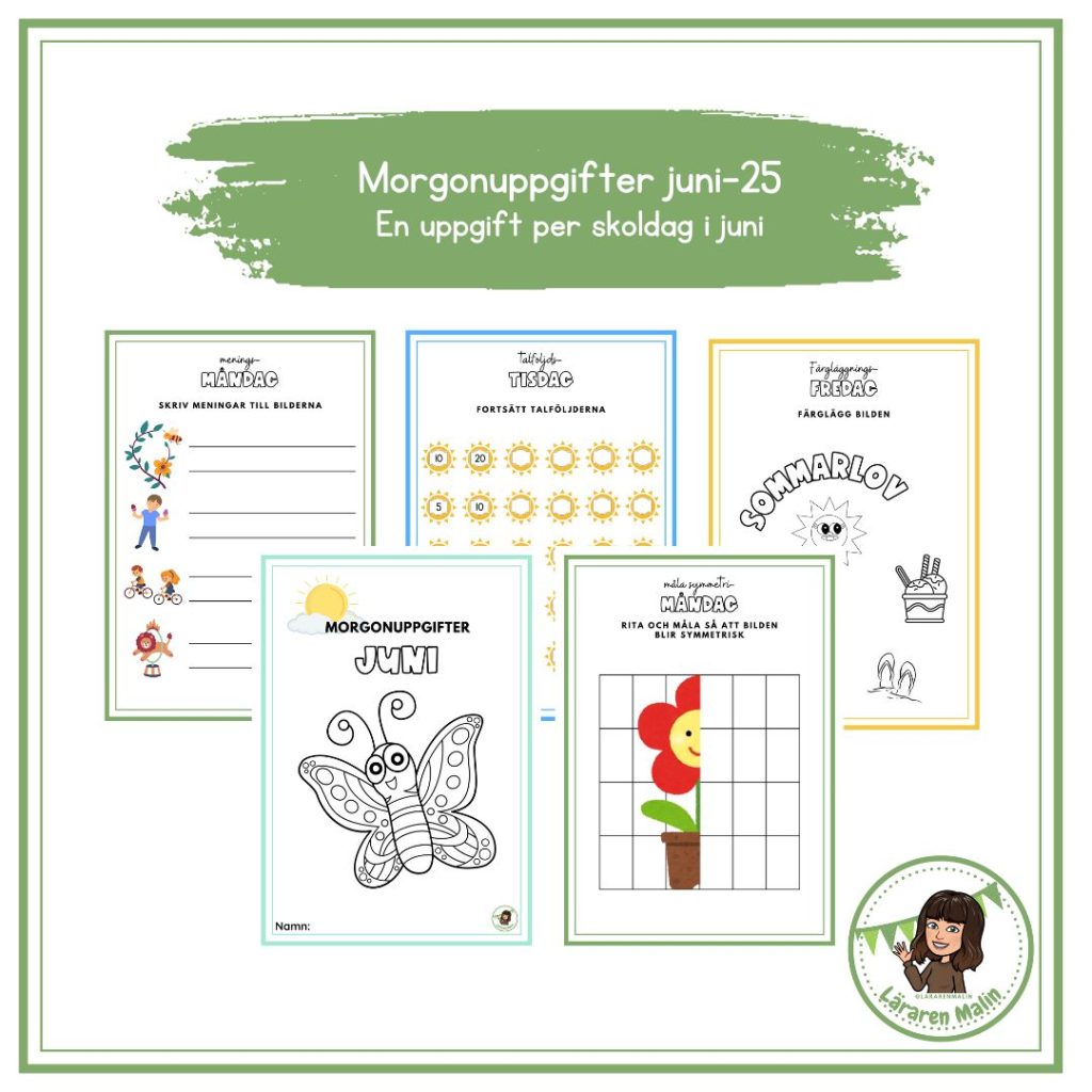 Morgonuppgifter juni- 25