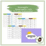 Morgonuppgifter för 5 veckor (blandade uppgifter i matte) - bild 1