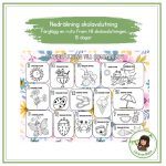 Skolavslutningskalender (färglägg, nedräkning) - bild 1