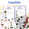 Engelska – Korsord 10st med djurtema
