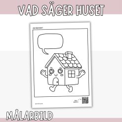 Vad säger huset- målarbild (fri nedladdning)