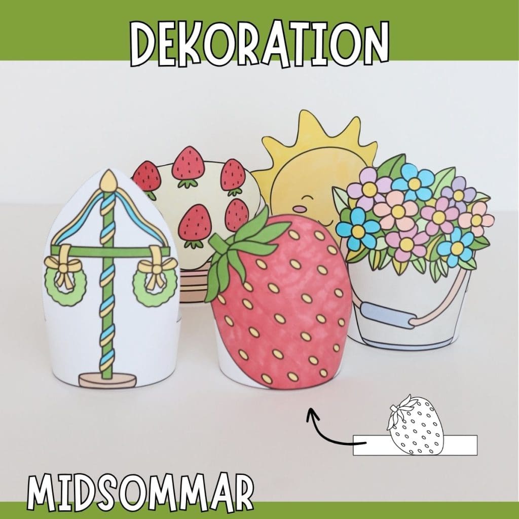 Midsommarpyssel – stående dekorationer