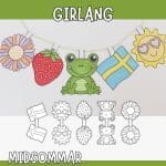 Midsommarpyssel – girlang - bild 1