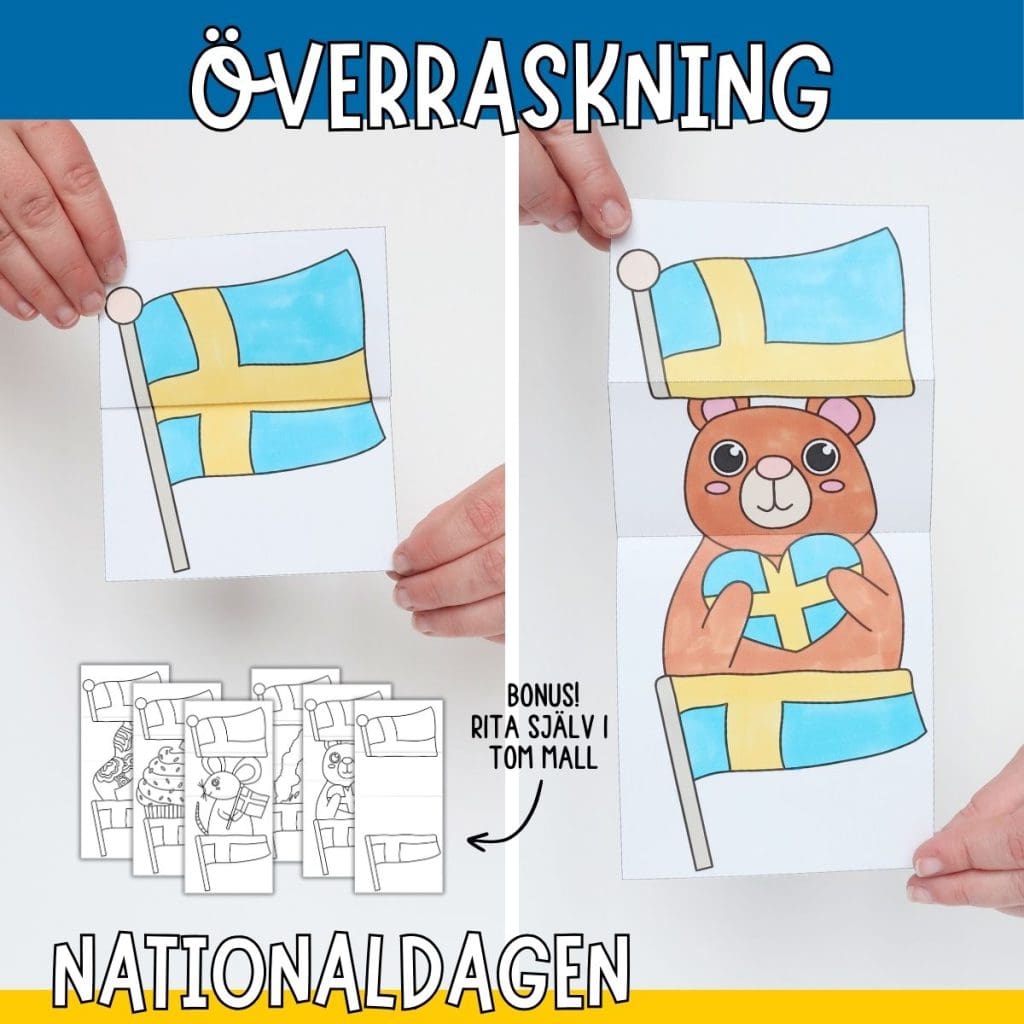 Nationaldagspyssel – Öppna flaggan