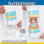 Nationaldagspyssel – Öppna flaggan - bild 1