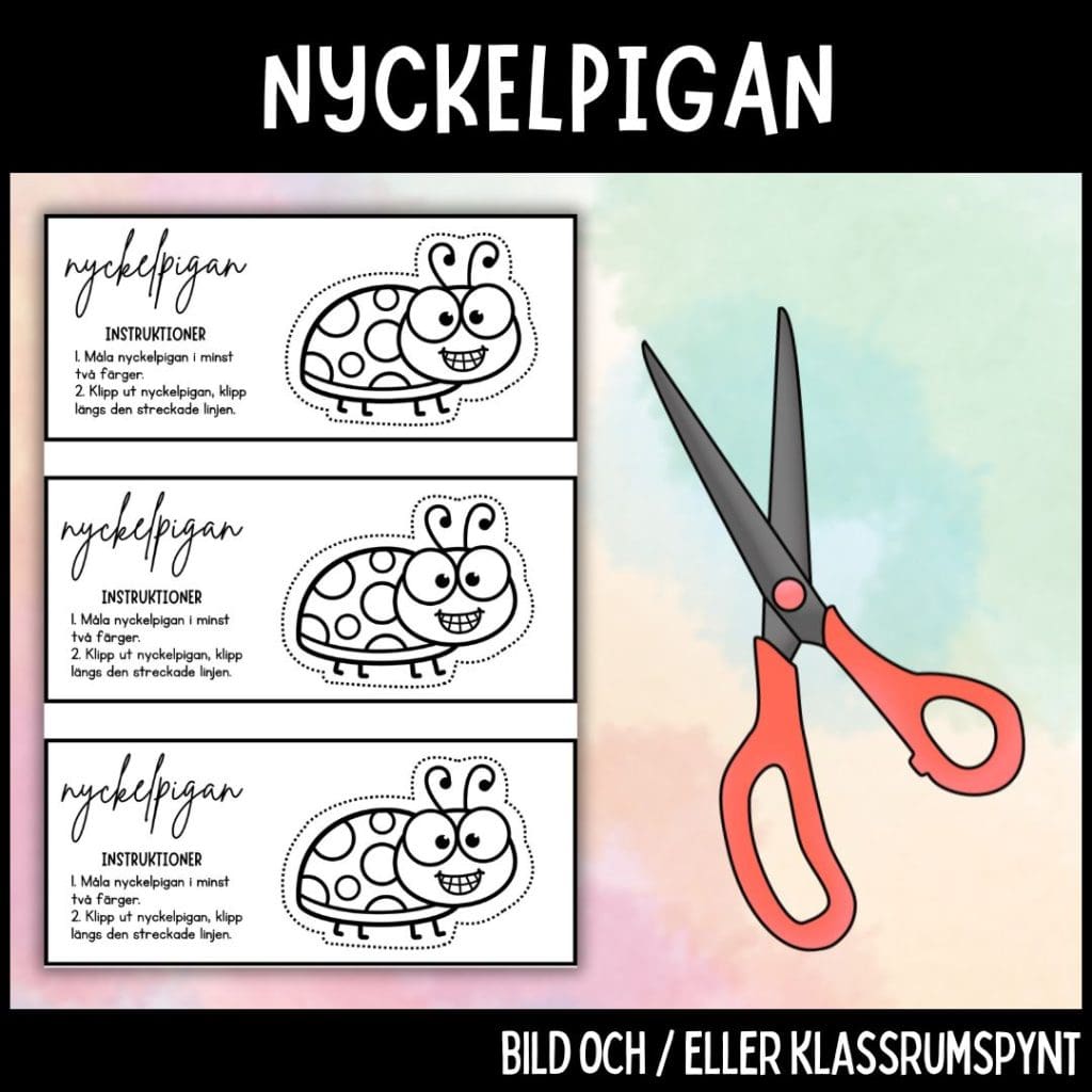 Nyckelpigan – klassrumsdekoration