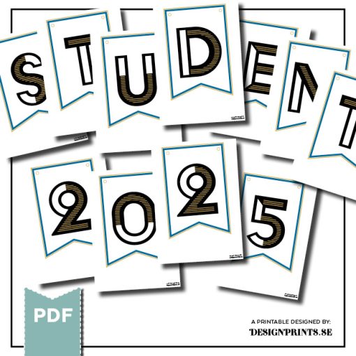 dekorationer student