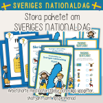 Sveriges nationaldag – Paket med arbetshäfte, skattjakt och tipspromenad – 6 juni - bild 1
