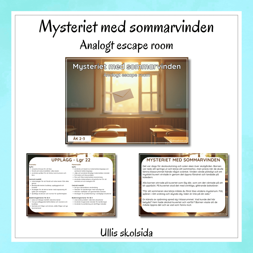 Escape room – Mysteriet med Sommarvinden