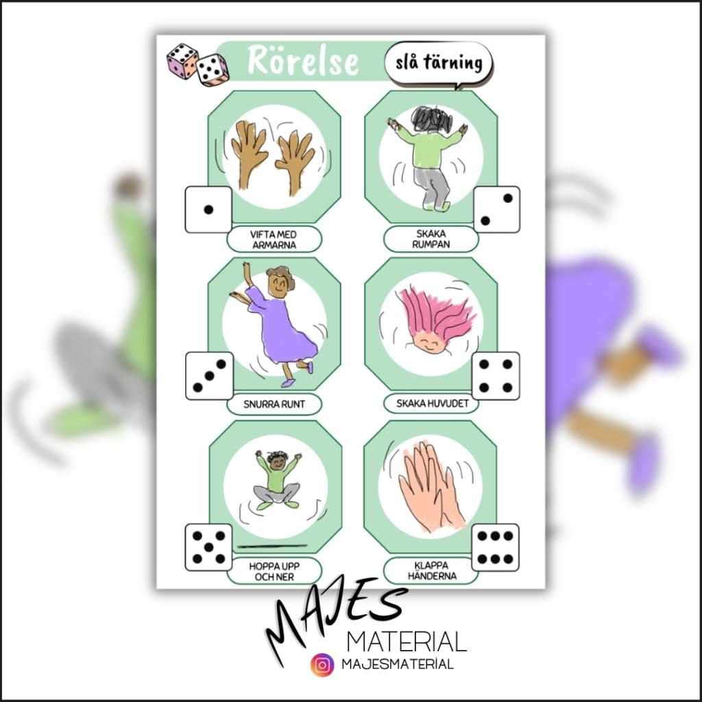 RÖRELSE – Slå tärning