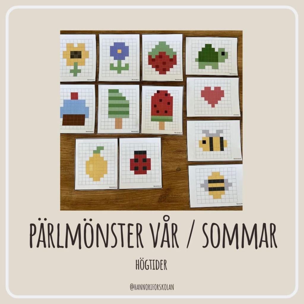 Pärlmönster vår / sommar