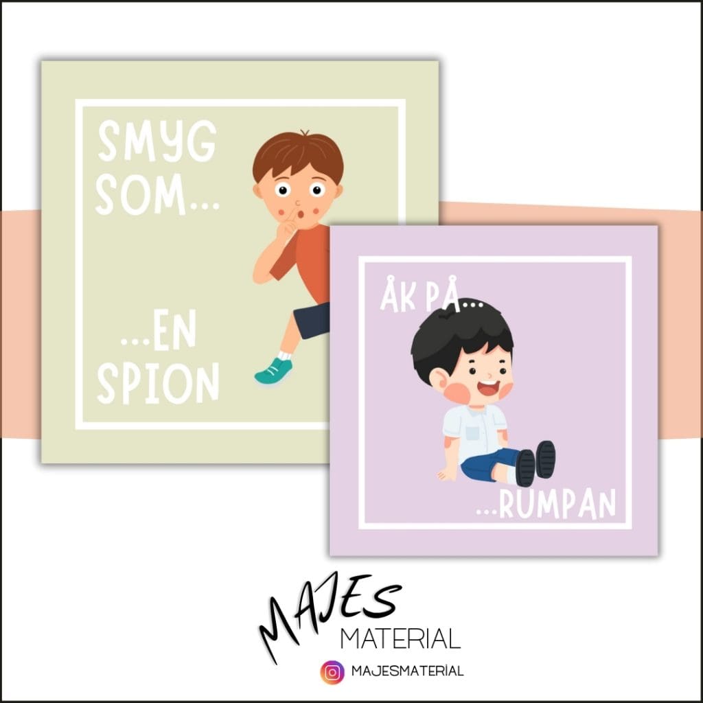 Rörelsekort – till tärning (Aktioner) 1