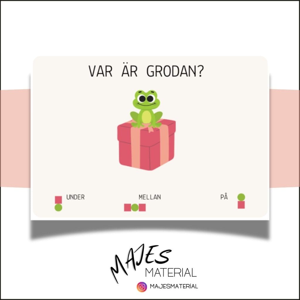 Lägesord – var är grodan?