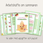 Skolavslutning och sommar – Stort paket – Minnesbok, arbetshäfte och skattjakt - bild 4