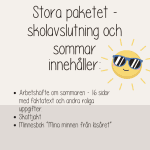 Skolavslutning och sommar – Stort paket – Minnesbok, arbetshäfte och skattjakt - bild 5